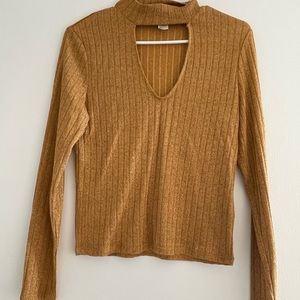 Divided H&M Women’s Sparkly Gold Top